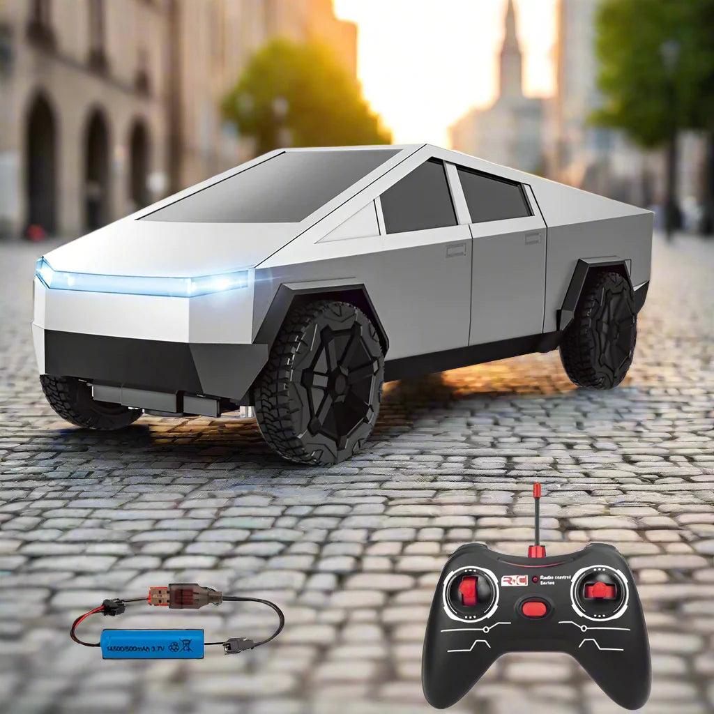 Tesla CyberTruck Remote Control Alloy Car Toy - 1:14 Scale Electric Vehicle Model for Kids & Adults, Perfect for Indoor & Outdoor Play